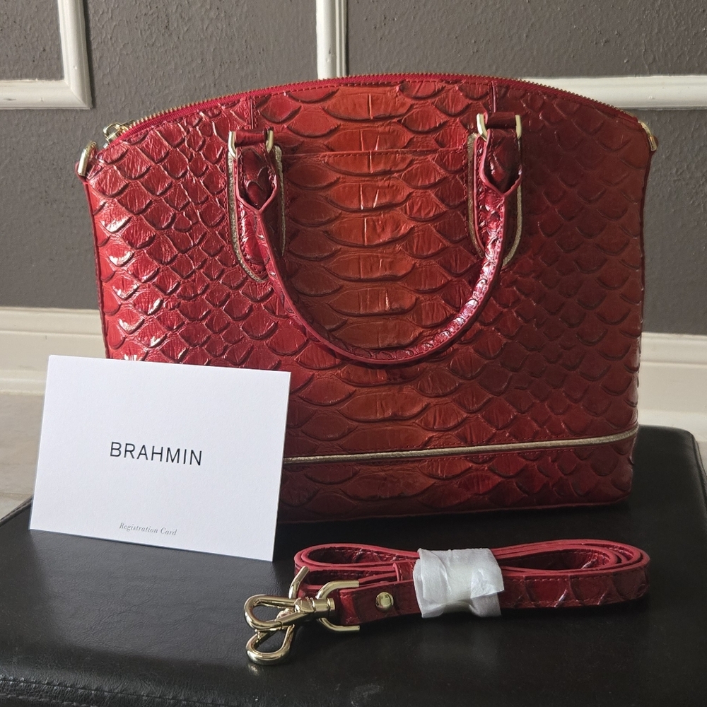 Brahmin Duxbury Satchel (Heat Brasillia) - Picture 3 of 8